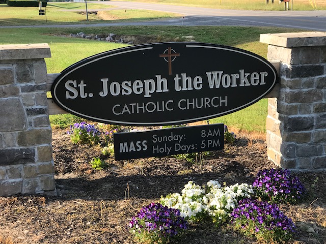 St Joseph the Worker Sign